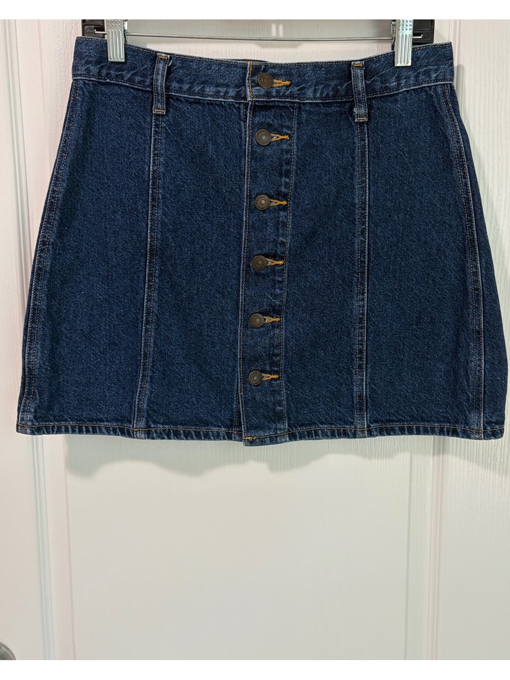 Levis Button Up A-Line‎ Denim Mini Skirt